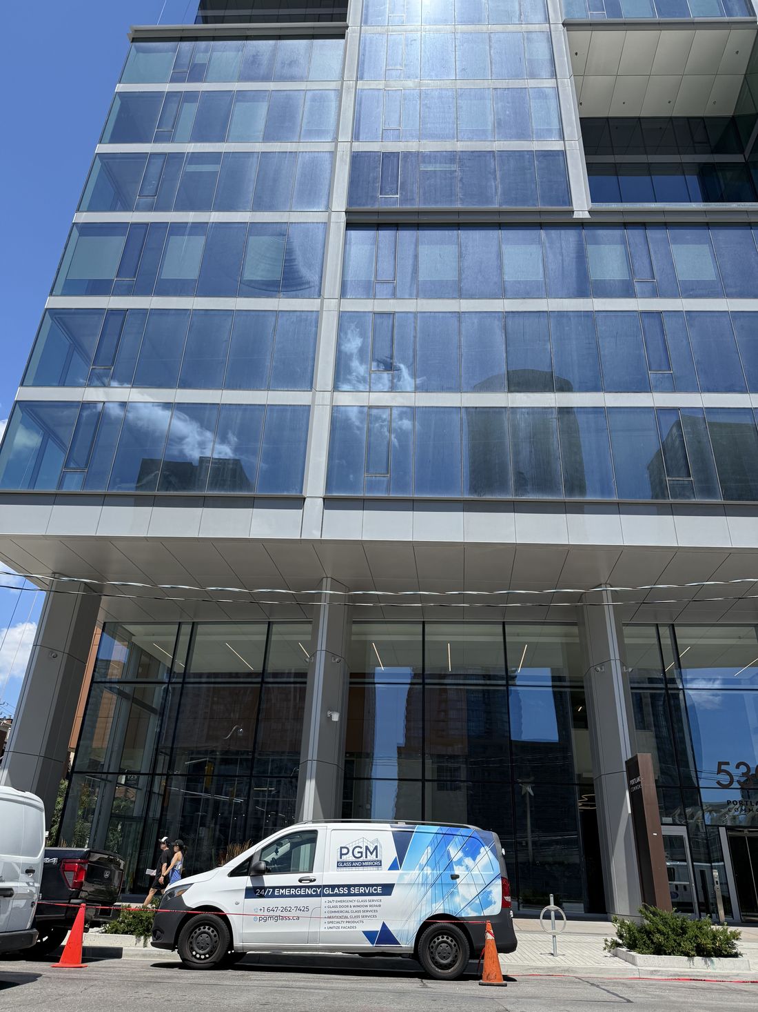 Featured PGM Glass & Mirrors commercial glazing project in Toronto, Ontario